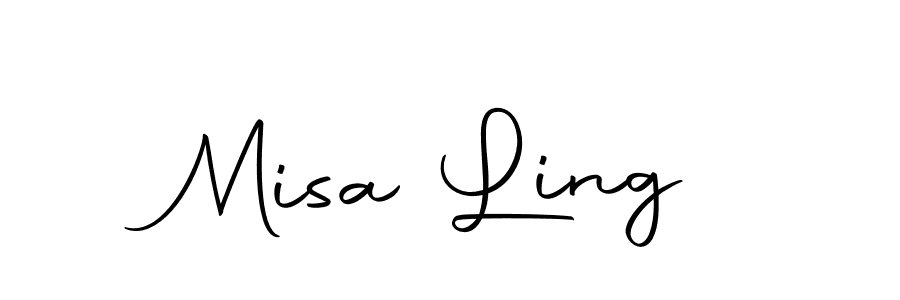 Design your own signature with our free online signature maker. With this signature software, you can create a handwritten (Autography-DOLnW) signature for name Misa Ling. Misa Ling signature style 10 images and pictures png