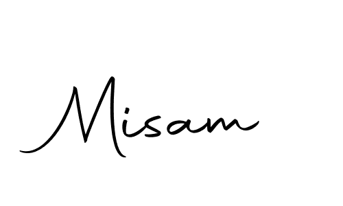 Design your own signature with our free online signature maker. With this signature software, you can create a handwritten (Autography-DOLnW) signature for name Misam. Misam signature style 10 images and pictures png