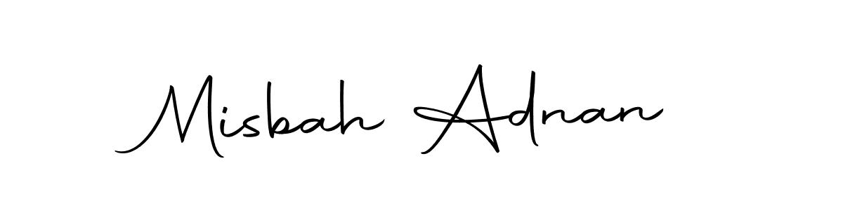 How to make Misbah Adnan name signature. Use Autography-DOLnW style for creating short signs online. This is the latest handwritten sign. Misbah Adnan signature style 10 images and pictures png