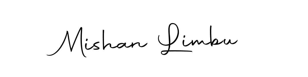 Design your own signature with our free online signature maker. With this signature software, you can create a handwritten (Autography-DOLnW) signature for name Mishan Limbu. Mishan Limbu signature style 10 images and pictures png