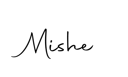 You should practise on your own different ways (Autography-DOLnW) to write your name (Mishe) in signature. don't let someone else do it for you. Mishe signature style 10 images and pictures png