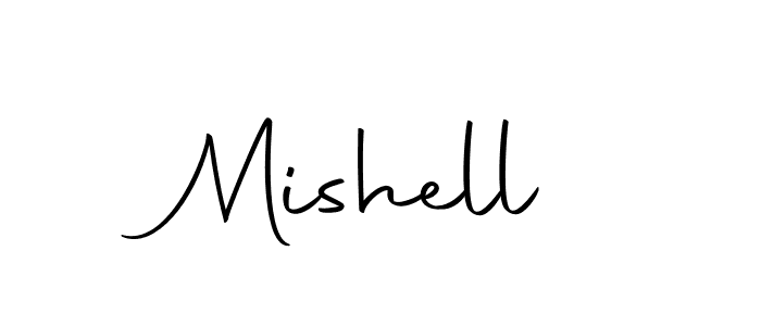 Use a signature maker to create a handwritten signature online. With this signature software, you can design (Autography-DOLnW) your own signature for name Mishell. Mishell signature style 10 images and pictures png