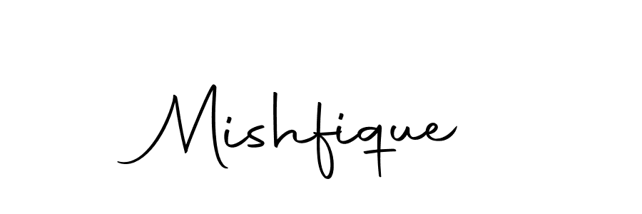 How to make Mishfique name signature. Use Autography-DOLnW style for creating short signs online. This is the latest handwritten sign. Mishfique signature style 10 images and pictures png