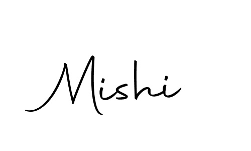 Use a signature maker to create a handwritten signature online. With this signature software, you can design (Autography-DOLnW) your own signature for name Mishi. Mishi signature style 10 images and pictures png