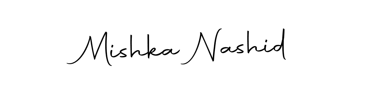 Make a beautiful signature design for name Mishka Nashid. Use this online signature maker to create a handwritten signature for free. Mishka Nashid signature style 10 images and pictures png