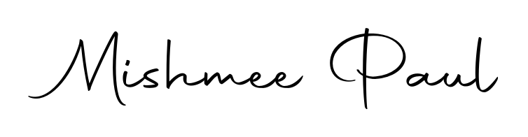 Download transparent PNG signature for name Mishmee Paul styled with Autography-DOLnW font. Ready to paste directly into PDF and Word agreements. Mishmee Paul signature style 10 images and pictures png