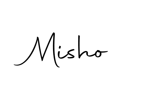 The best way (Autography-DOLnW) to make a short signature is to pick only two or three words in your name. The name Misho include a total of six letters. For converting this name. Misho signature style 10 images and pictures png