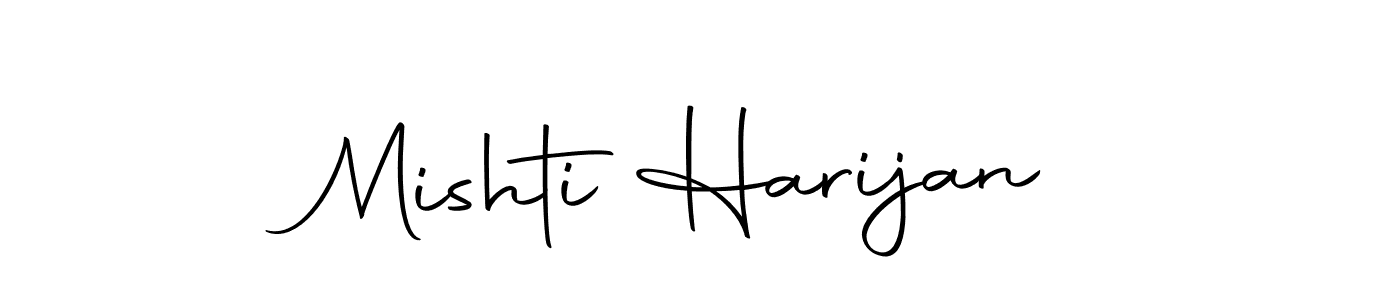 Mishti Harijan stylish signature style. Best Handwritten Sign (Autography-DOLnW) for my name. Handwritten Signature Collection Ideas for my name Mishti Harijan. Mishti Harijan signature style 10 images and pictures png