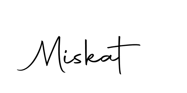 You should practise on your own different ways (Autography-DOLnW) to write your name (Miskat) in signature. don't let someone else do it for you. Miskat signature style 10 images and pictures png