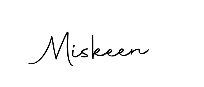 Use a signature maker to create a handwritten signature online. With this signature software, you can design (Autography-DOLnW) your own signature for name Miskeen. Miskeen signature style 10 images and pictures png