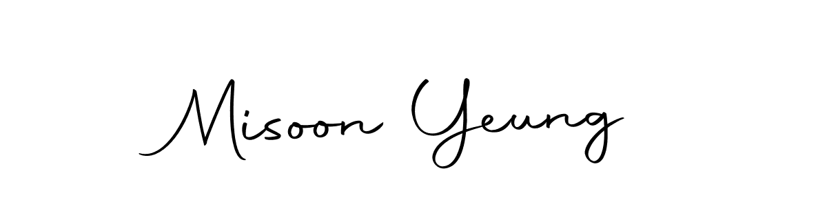 Make a beautiful signature design for name Misoon Yeung. With this signature (Autography-DOLnW) style, you can create a handwritten signature for free. Misoon Yeung signature style 10 images and pictures png