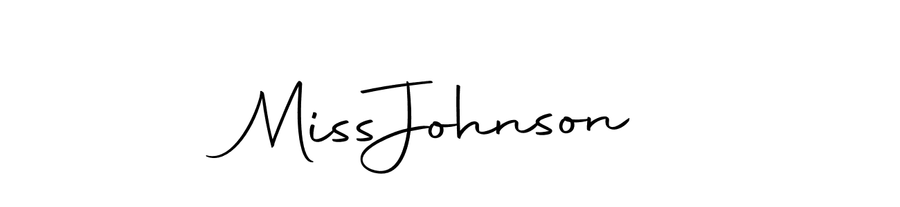 How to make Miss  Johnson signature? Autography-DOLnW is a professional autograph style. Create handwritten signature for Miss  Johnson name. Miss  Johnson signature style 10 images and pictures png