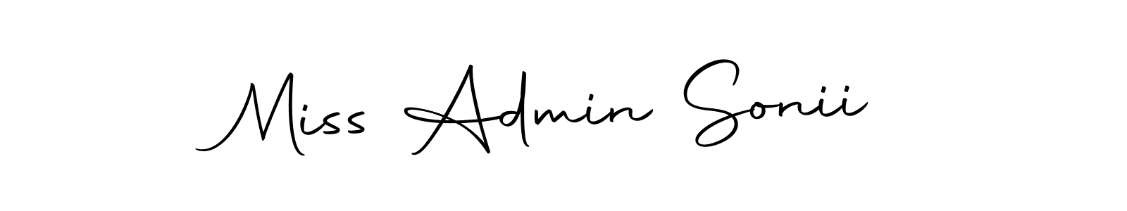 Also we have Miss Admin Sonii name is the best signature style. Create professional handwritten signature collection using Autography-DOLnW autograph style. Miss Admin Sonii signature style 10 images and pictures png