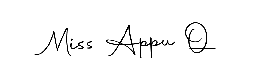 This is the best signature style for the Miss Appu Q name. Also you like these signature font (Autography-DOLnW). Mix name signature. Miss Appu Q signature style 10 images and pictures png