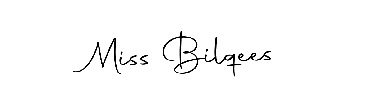 Make a beautiful signature design for name Miss Bilqees. With this signature (Autography-DOLnW) style, you can create a handwritten signature for free. Miss Bilqees signature style 10 images and pictures png