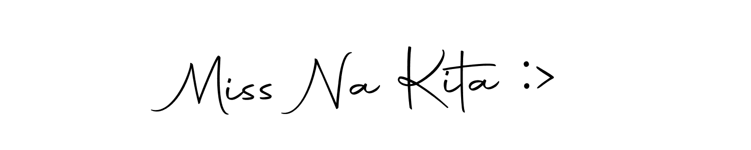 Check out images of Autograph of Miss Na Kita :> name. Actor Miss Na Kita :> Signature Style. Autography-DOLnW is a professional sign style online. Miss Na Kita :> signature style 10 images and pictures png