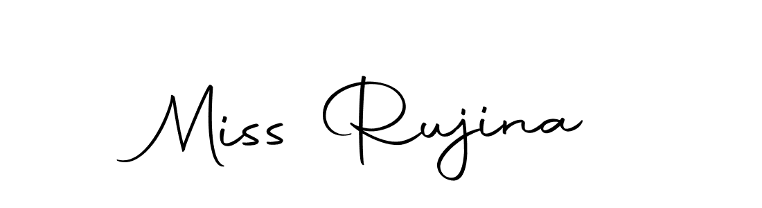 You should practise on your own different ways (Autography-DOLnW) to write your name (Miss Rujina) in signature. don't let someone else do it for you. Miss Rujina signature style 10 images and pictures png