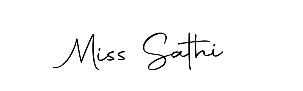 Design your own signature with our free online signature maker. With this signature software, you can create a handwritten (Autography-DOLnW) signature for name Miss Sathi. Miss Sathi signature style 10 images and pictures png