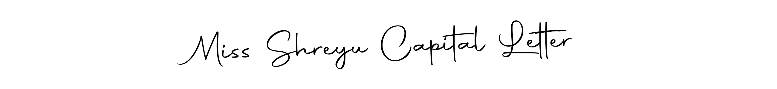 Use a signature maker to create a handwritten signature online. With this signature software, you can design (Autography-DOLnW) your own signature for name Miss Shreyu Capital Letter. Miss Shreyu Capital Letter signature style 10 images and pictures png