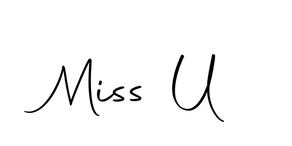 Miss U stylish signature style. Best Handwritten Sign (Autography-DOLnW) for my name. Handwritten Signature Collection Ideas for my name Miss U. Miss U signature style 10 images and pictures png