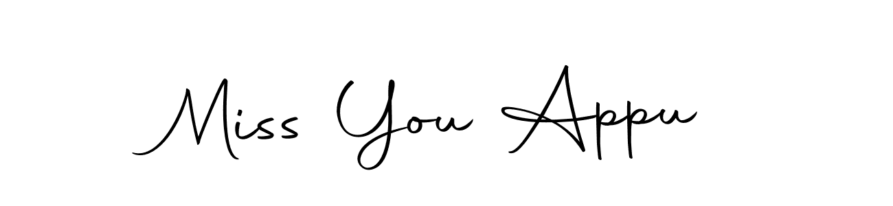 How to Draw Miss You Appu signature style? Autography-DOLnW is a latest design signature styles for name Miss You Appu. Miss You Appu signature style 10 images and pictures png