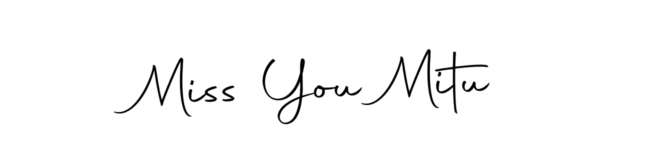 This is the best signature style for the Miss You Mitu name. Also you like these signature font (Autography-DOLnW). Mix name signature. Miss You Mitu signature style 10 images and pictures png