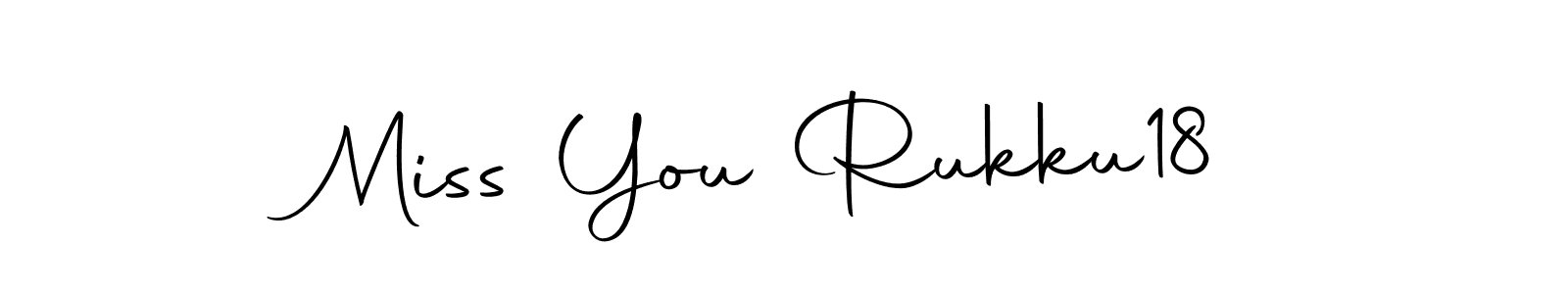 Use a signature maker to create a handwritten signature online. With this signature software, you can design (Autography-DOLnW) your own signature for name Miss You Rukku18. Miss You Rukku18 signature style 10 images and pictures png