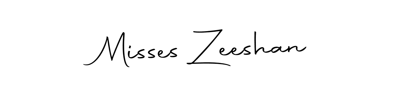 Design your own signature with our free online signature maker. With this signature software, you can create a handwritten (Autography-DOLnW) signature for name Misses Zeeshan. Misses Zeeshan signature style 10 images and pictures png