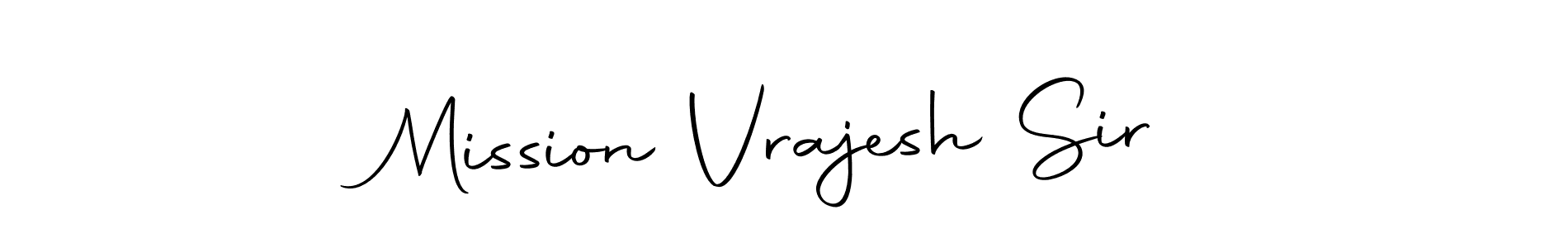 if you are searching for the best signature style for your name Mission Vrajesh Sir. so please give up your signature search. here we have designed multiple signature styles  using Autography-DOLnW. Mission Vrajesh Sir signature style 10 images and pictures png