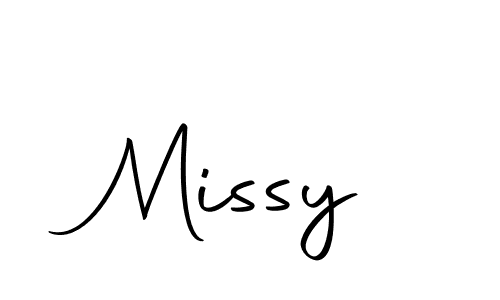 The best way (Autography-DOLnW) to make a short signature is to pick only two or three words in your name. The name Missy include a total of six letters. For converting this name. Missy signature style 10 images and pictures png