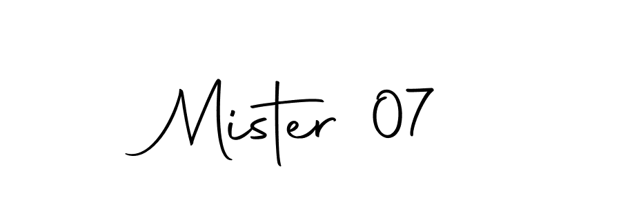 Make a beautiful signature design for name Mister 07. Use this online signature maker to create a handwritten signature for free. Mister 07 signature style 10 images and pictures png