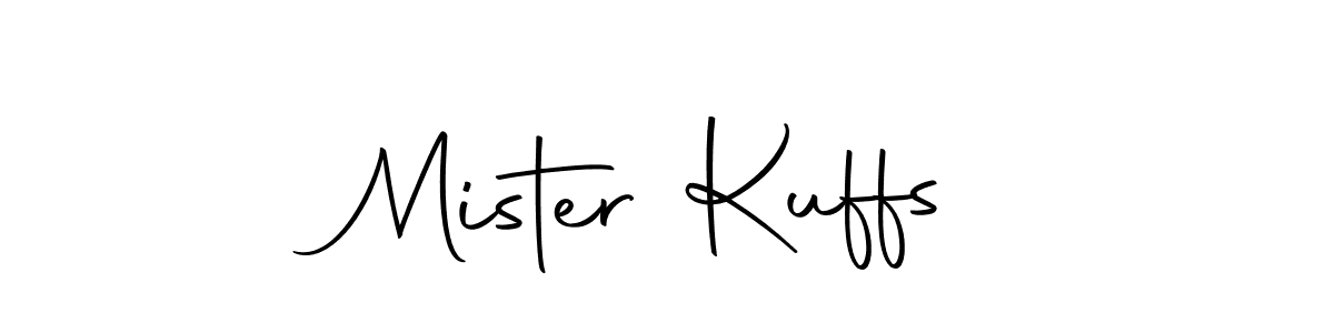 Create a beautiful signature design for name Mister Kuffs. With this signature (Autography-DOLnW) fonts, you can make a handwritten signature for free. Mister Kuffs signature style 10 images and pictures png