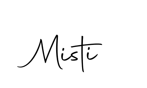 Make a beautiful signature design for name Misti. With this signature (Autography-DOLnW) style, you can create a handwritten signature for free. Misti signature style 10 images and pictures png