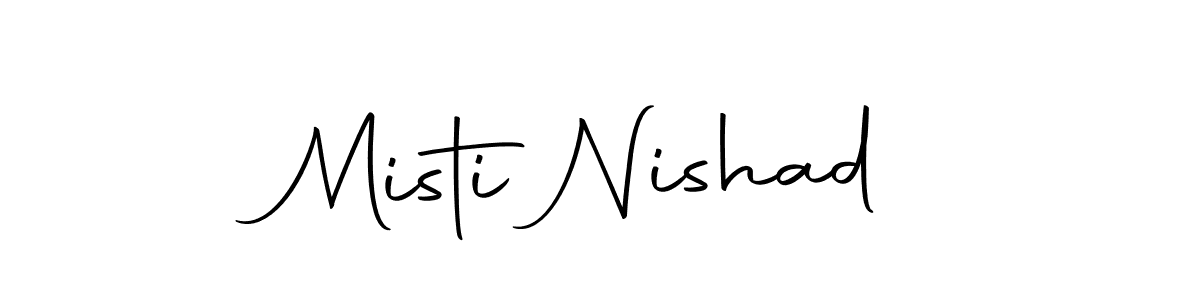 How to make Misti Nishad name signature. Use Autography-DOLnW style for creating short signs online. This is the latest handwritten sign. Misti Nishad signature style 10 images and pictures png
