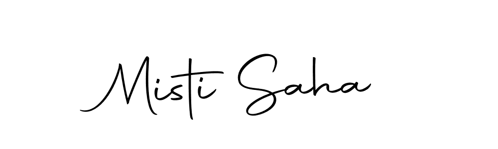 Make a beautiful signature design for name Misti Saha. With this signature (Autography-DOLnW) style, you can create a handwritten signature for free. Misti Saha signature style 10 images and pictures png