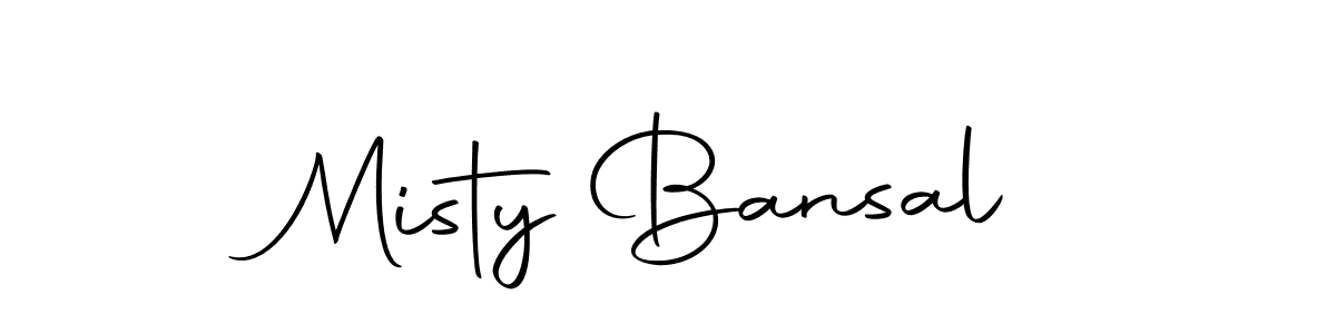 Design your own signature with our free online signature maker. With this signature software, you can create a handwritten (Autography-DOLnW) signature for name Misty Bansal. Misty Bansal signature style 10 images and pictures png