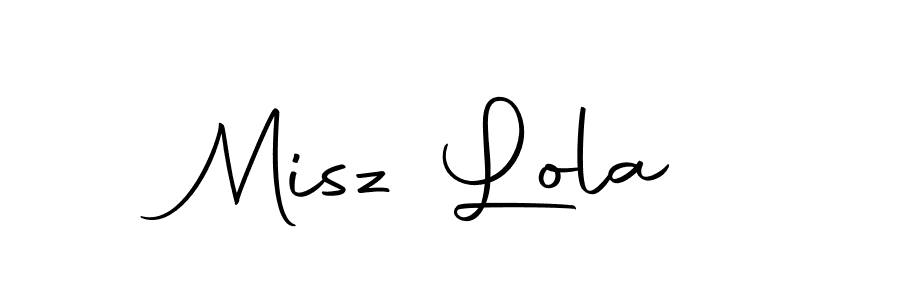 Make a short Misz Lola signature style. Manage your documents anywhere anytime using Autography-DOLnW. Create and add eSignatures, submit forms, share and send files easily. Misz Lola signature style 10 images and pictures png