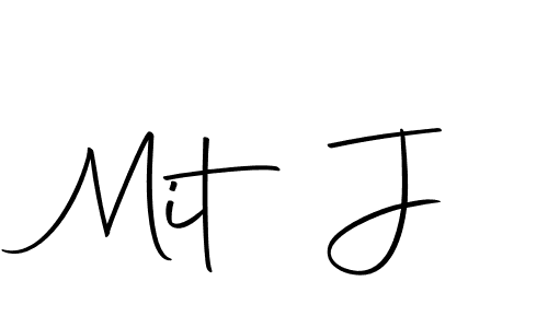 Make a beautiful signature design for name Mit J. With this signature (Autography-DOLnW) style, you can create a handwritten signature for free. Mit J signature style 10 images and pictures png