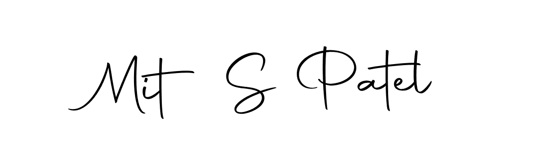 Design your own signature with our free online signature maker. With this signature software, you can create a handwritten (Autography-DOLnW) signature for name Mit S Patel. Mit S Patel signature style 10 images and pictures png