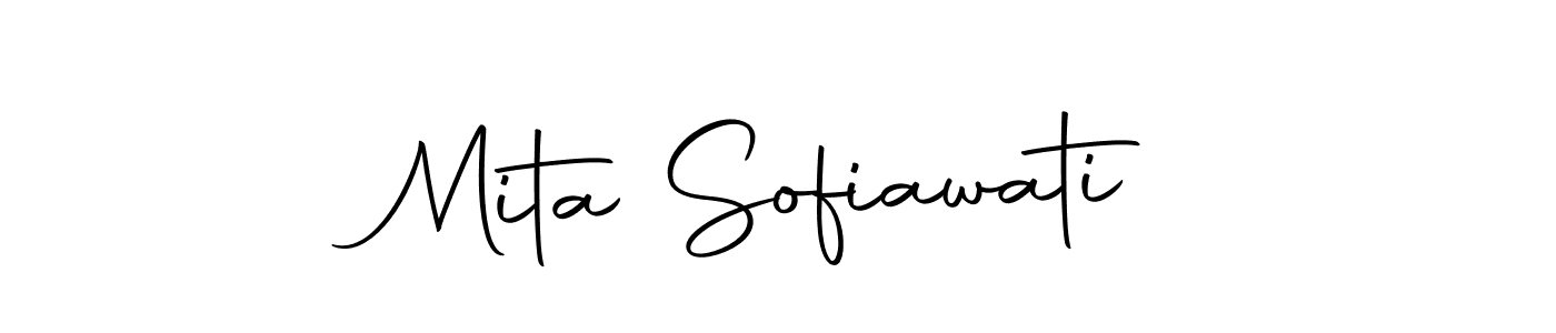 Create a beautiful signature design for name Mita Sofiawati. With this signature (Autography-DOLnW) fonts, you can make a handwritten signature for free. Mita Sofiawati signature style 10 images and pictures png