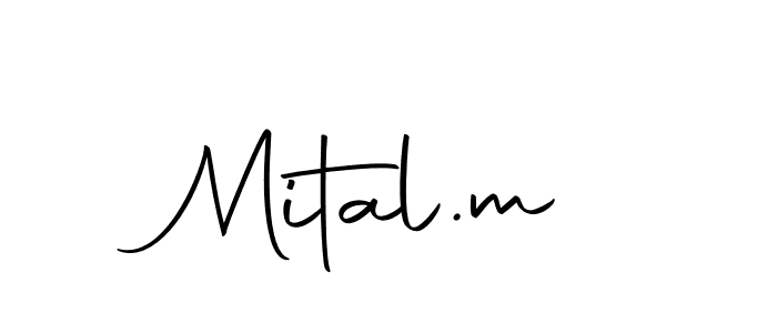 Mital.m stylish signature style. Best Handwritten Sign (Autography-DOLnW) for my name. Handwritten Signature Collection Ideas for my name Mital.m. Mital.m signature style 10 images and pictures png