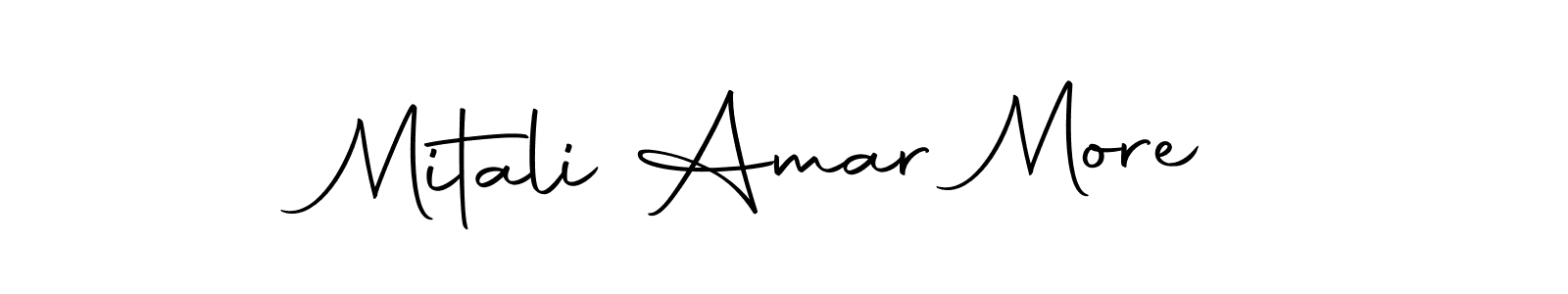 Create a beautiful signature design for name Mitali Amar More. With this signature (Autography-DOLnW) fonts, you can make a handwritten signature for free. Mitali Amar More signature style 10 images and pictures png