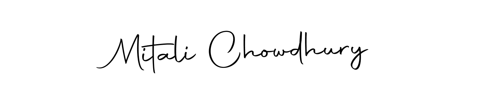 Create a beautiful signature design for name Mitali Chowdhury. With this signature (Autography-DOLnW) fonts, you can make a handwritten signature for free. Mitali Chowdhury signature style 10 images and pictures png