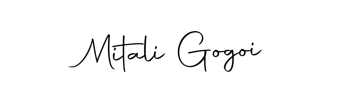 Use a signature maker to create a handwritten signature online. With this signature software, you can design (Autography-DOLnW) your own signature for name Mitali Gogoi. Mitali Gogoi signature style 10 images and pictures png