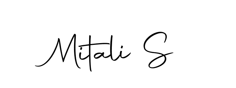 Make a beautiful signature design for name Mitali S. Use this online signature maker to create a handwritten signature for free. Mitali S signature style 10 images and pictures png