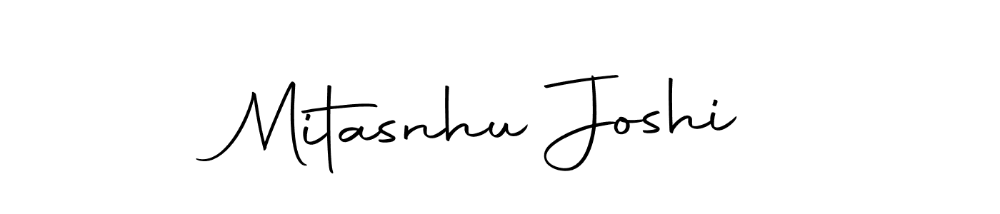 The best way (Autography-DOLnW) to make a short signature is to pick only two or three words in your name. The name Mitasnhu Joshi include a total of six letters. For converting this name. Mitasnhu Joshi signature style 10 images and pictures png