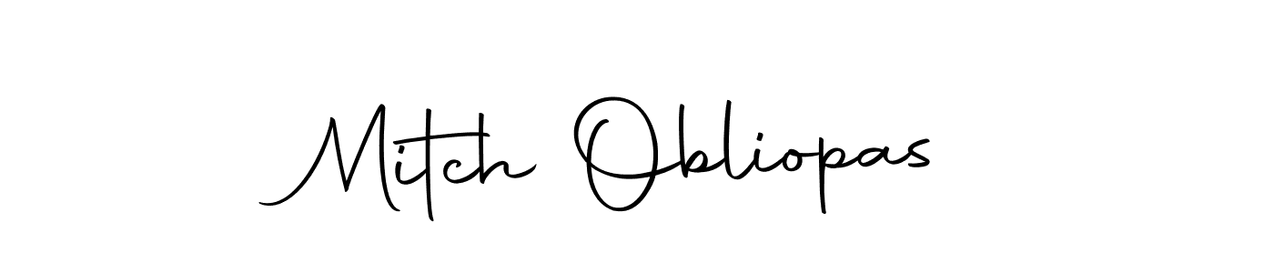 Make a beautiful signature design for name Mitch Obliopas. With this signature (Autography-DOLnW) style, you can create a handwritten signature for free. Mitch Obliopas signature style 10 images and pictures png