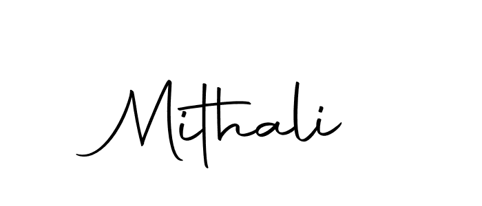 Design your own signature with our free online signature maker. With this signature software, you can create a handwritten (Autography-DOLnW) signature for name Mithali. Mithali signature style 10 images and pictures png