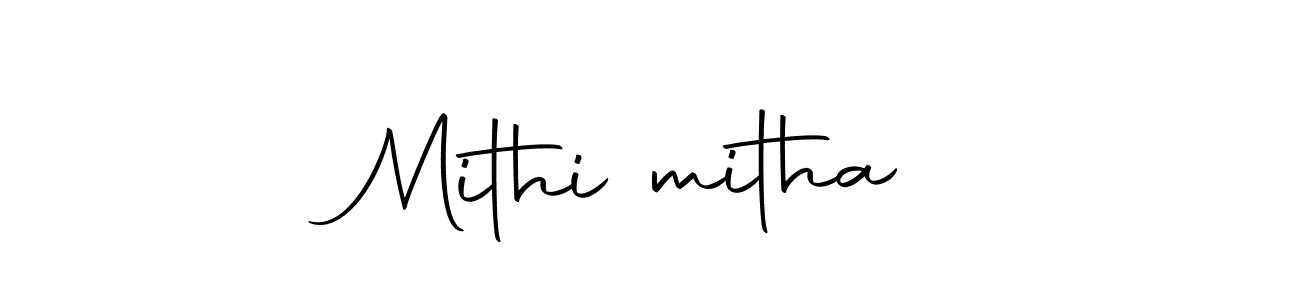 Make a beautiful signature design for name Mithi❤mitha. With this signature (Autography-DOLnW) style, you can create a handwritten signature for free. Mithi❤mitha signature style 10 images and pictures png