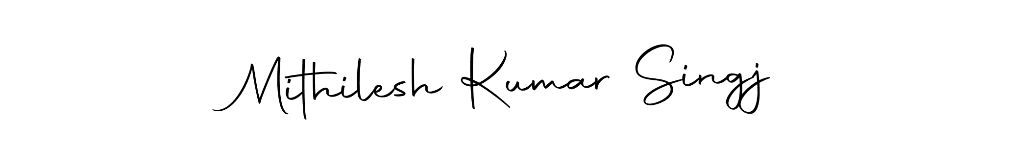 This is the best signature style for the Mithilesh Kumar Singj name. Also you like these signature font (Autography-DOLnW). Mix name signature. Mithilesh Kumar Singj signature style 10 images and pictures png